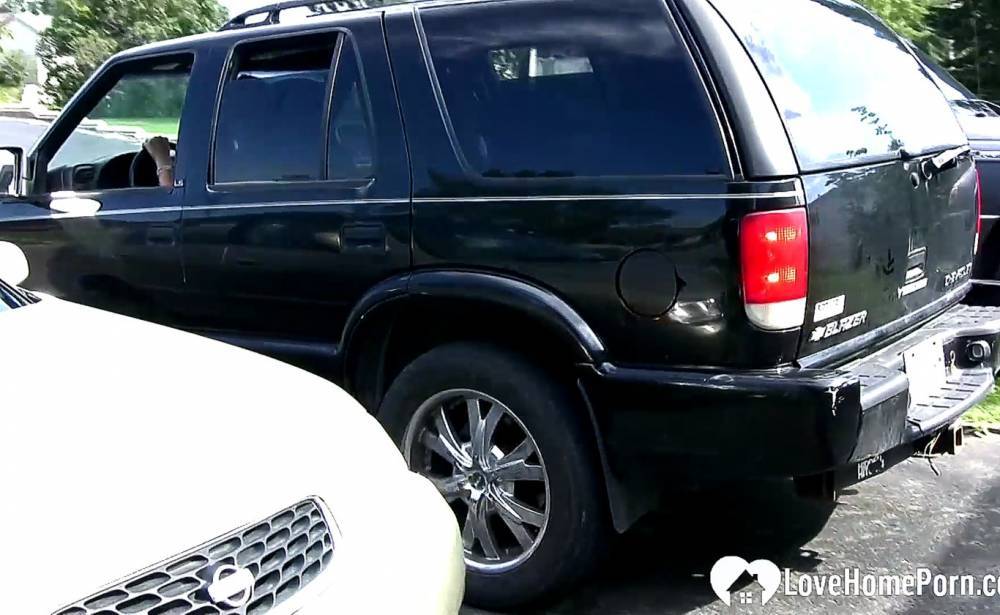 Sexy stepmom shows off feet while driving - gotporn.com