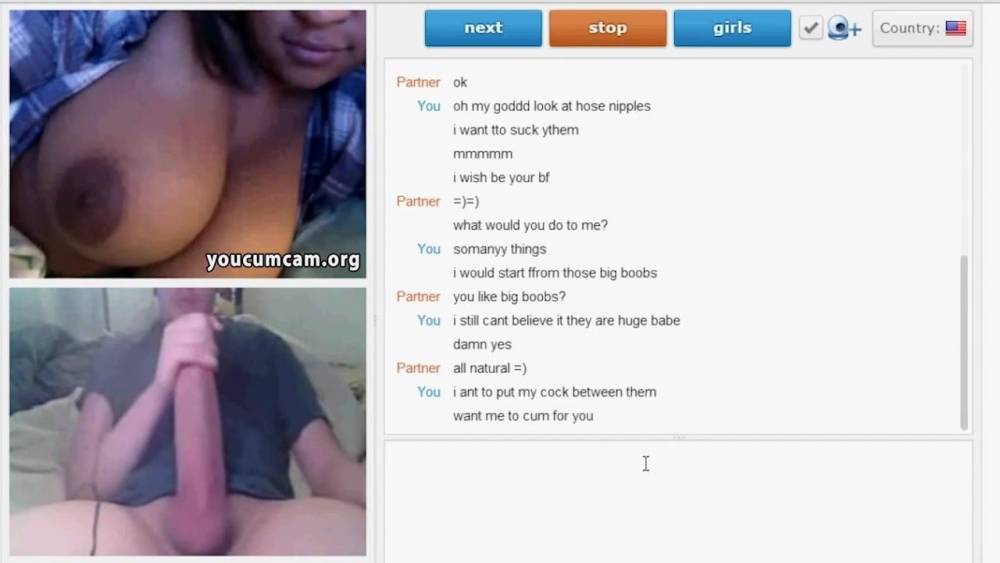 Big boobs ebony babe huge dick reaction on sex chat - xhamster.com - Usa