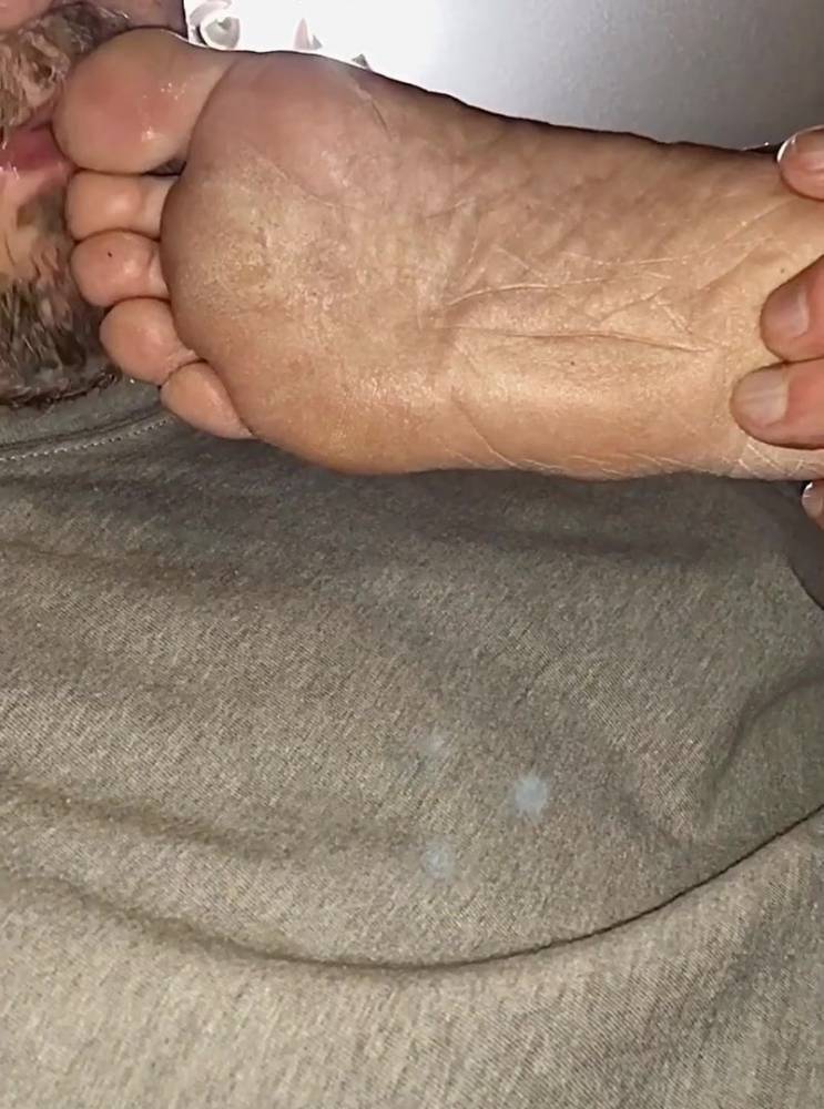 Wifes Dirty Red Toes And Soles Need To Be Cleaned - xhamster.com