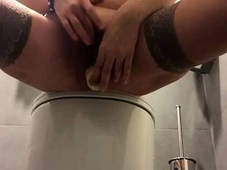 Pussy And And Anal Solo In Our Toilet - viptube.com
