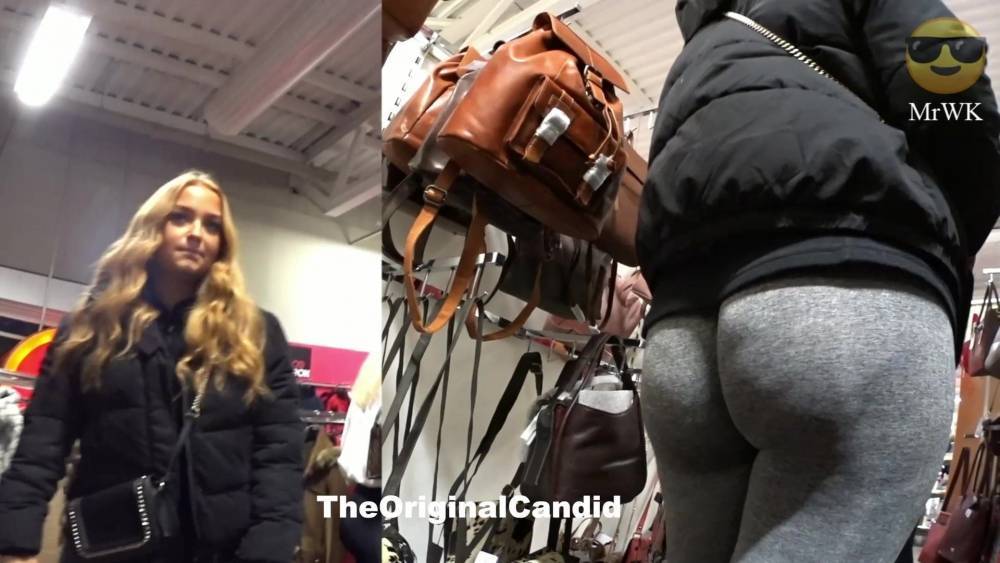 BLONDE PAWG CRAZY WEDGIE CANDID ASS - xh.video