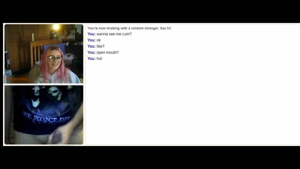 Omegle 15 (cumming for emo girl) - xh.video