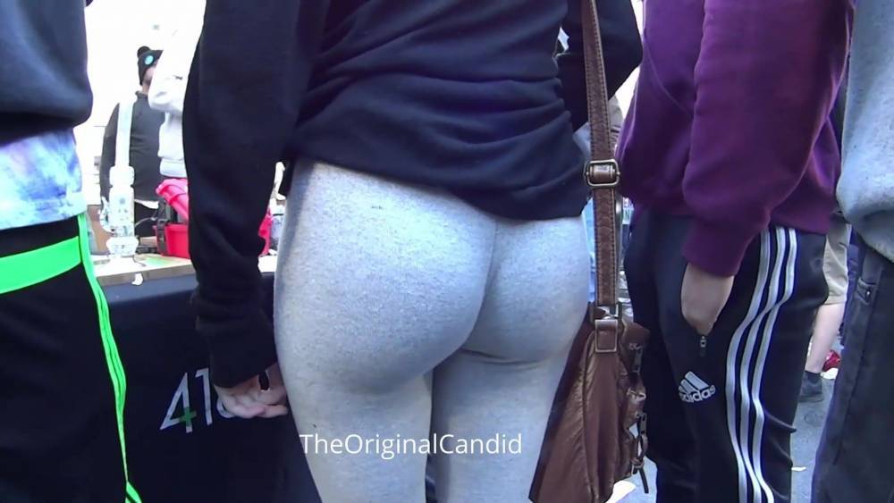 Fit Round Ass in Grey leggings - xh.video