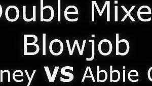 Double Mixed Blowjob - Honey Vs Abbie Cat - PMV - hdzog.com