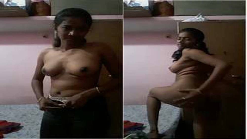 Indian desi girl making her nude video for lover - xh.video - India