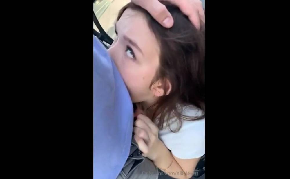 Naughty Brunette Almost Caught Sucking Dick Outdoor - xh.video