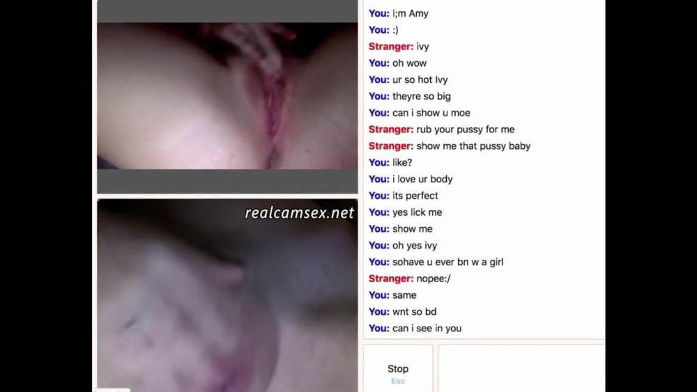 Lesbian Sex Chat - Lesbian Goddess close up masturbation on sex chat - Xh.video