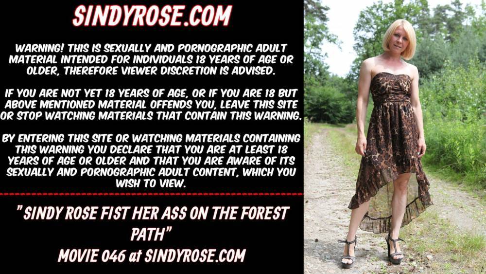 Sindy Rose fist her ass on the forest path - xhamster.com