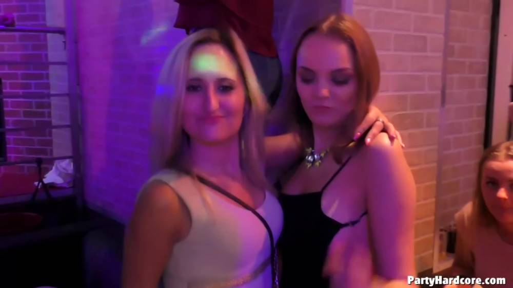 Horny girls are partying hard and fucking even harder, in the night club, during the party - txxx.com