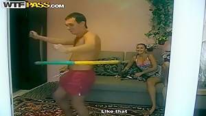 Perverted babe Viktoria dominates her new slave boyfriend in the amateur video - hdzog.com