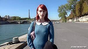 Alex - Great looking, red haired woman, Alex is riding a rock hard cock in a reverse cowgirl position - hdzog.com
