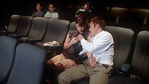 Naughty Blowjob In The Movie Theater - hdzog.com
