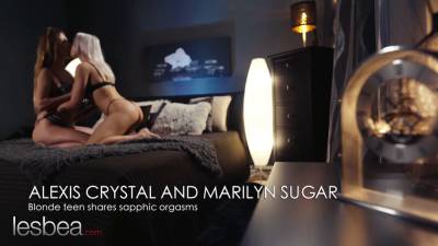 Alexis Crystal - Lesbea hot blondie stunners Alexis Crystal and marilyn sugar lesbian masturbating ejaculations and licking pussy - sexu.com - Czech Republic