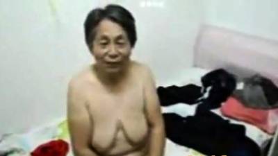 Asian Grandma get dressed after sex - icpvid.com