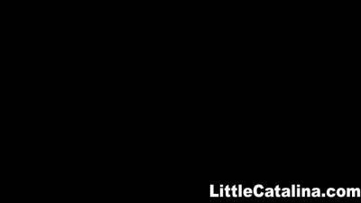 Little Kyle playing dildo with tight pussy - txxx.com