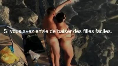 Couple en rut qui va baiser a la plage ! - drtuber.com - France