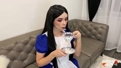 Alice - Madness Alice Deep Sucks And Rough Fucks The Hatter To Cum In Mouth After Tea Party - hclips.com