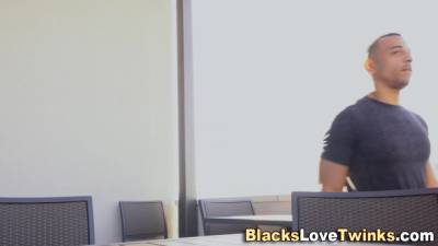 Guy sucks and rides black dongs - pornoxo.com