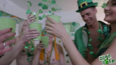 Adria Rae - Justin Hunt - Audrey Noir - St Pattys Pounding - porntry.com
