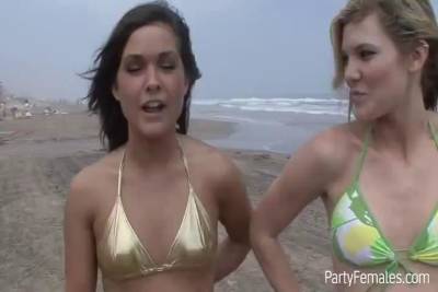 Spring Break - View these stunning girls showing their tits and pussy during spring break party. - sunporno.com
