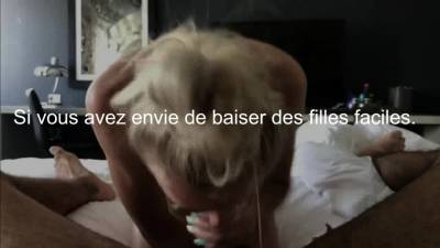 Bonne ejac avec une blonde excitee - drtuber.com - France