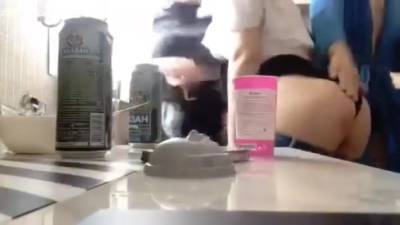 Hot Russian Sluts Teasing In The Kitchen On Periscope - hclips.com - Russia