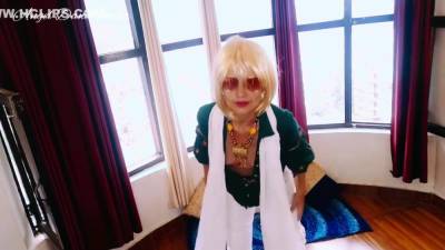 Hot Blonde Wife Strip Tease Surprise Near Hotel Window - hclips.com
