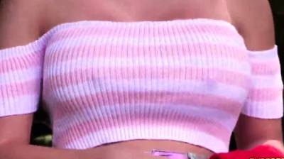 CFNM dominas suck and jerk outdoors - nvdvid.com - Britain