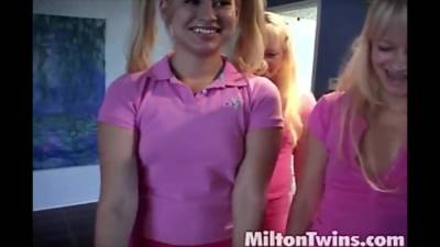 Milton Twins with Lesbian Friends Loves Lick pussy - txxx.com