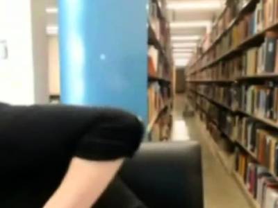 Caught Fapping at the Library - drtuber.com