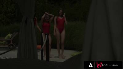LEZ CUTIES - Red Hot Russian Girlies Soak Up The Sun During SUPER HOT Threesome! - txxx.com - Russia