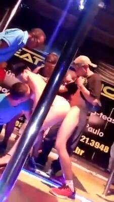 Club Bitch Gets Fucked On Stage - hclips.com