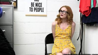Petite Redhead Nerd Scarlet Skies Caught and Fucked - nvdvid.com