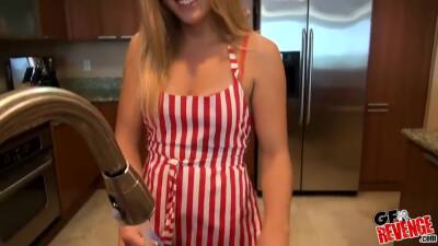 Kitchen Fairy Gets A Massive Cumshot On Her Belly - hclips.com