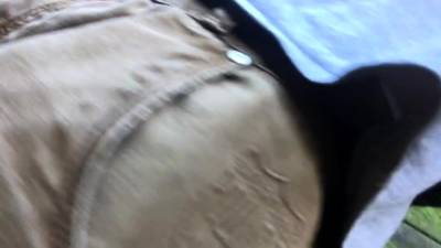 Showing my satin panties to a stranger outdoors - icpvid.com