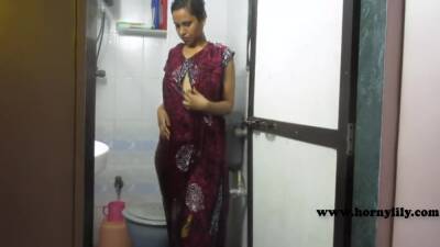 Lily - Indian Girl In Shower With Dirty Hindi Audio With Horny Lily - hclips.com - India