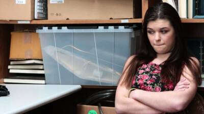 Busty pale skinned teen thief has to fuck to avoid jail - icpvid.com