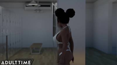 ADULT TIME - Busty Hentai Chick Fucks Her Lesbian Rival After Defeating Her - Hentai Sex School - txxx.com