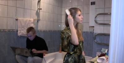 Wonderful russian redhead nymph Abby getting face fucked - nvdvid.com - Russia