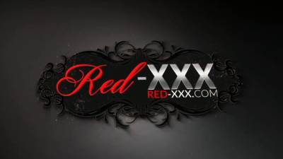 Red XXX - Horny housewife Red XXX rides a big black dildo - nvdvid.com - Britain