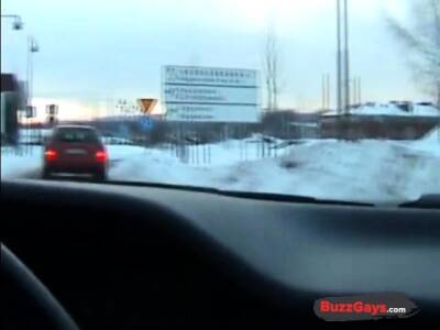Me and a young swedish man in car - nvdvid.com - Sweden