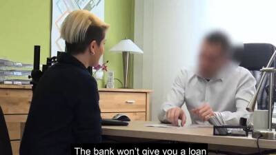 LOAN4K. Dude helps a blonde chick when she needs extra money - nvdvid.com - Czech Republic