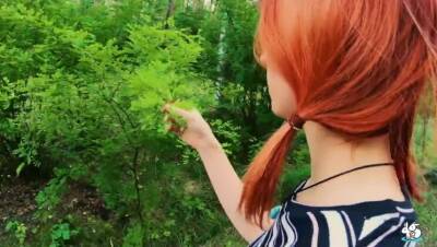 Redhead Deepthorats Boyfriends Cock While Walking In The Forrest - veryfreeporn.com