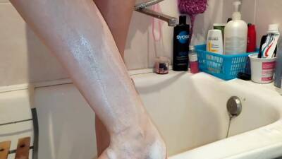 Shaves Legs And Pussy Masturbation In The Shower Beautiful Ass Fitonny Rubbing The Clit - hclips.com