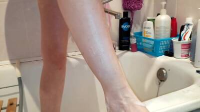 Shaves Legs And Pussy Masturbation In The Shower Beautiful Ass Fitonny Rubbing The Clit - hclips.com