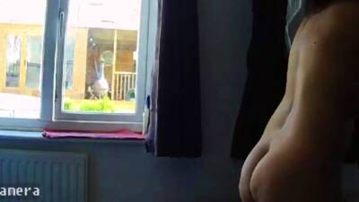 Our Danish mom naked in front of the window - icpvid.com - Denmark