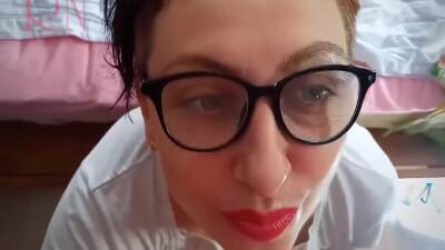 Cum Shot With Sperm On Glasses And Face. Bukkake - upornia.com - Australia