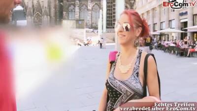 Vicky Sun - Street Flirt Casting With German Skinny Redhead Teen - upornia.com - Germany
