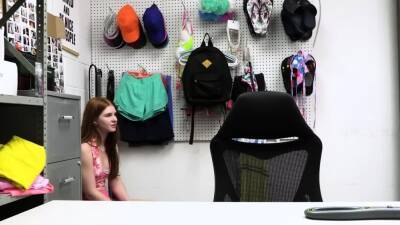 Teen shoplifter stripped then fucked by black store officer - drtuber.com