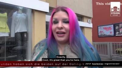 Curvy Girl Gets Big Cock: Swiss Mermaid Haired Girl Fucked Public Toilet Dating - upornia.com - Germany - Switzerland